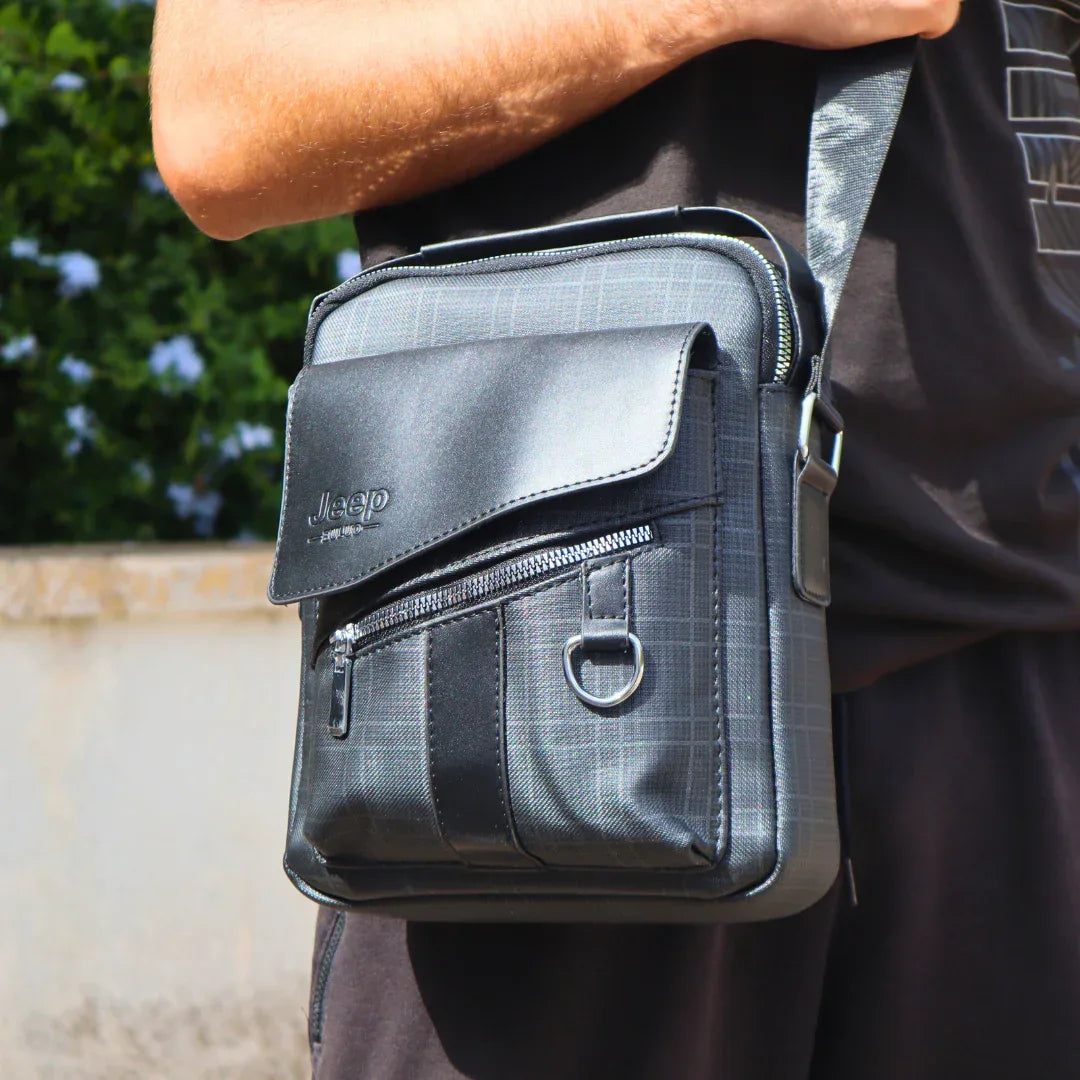 Sacoche Jeep Casual en Cuir Fendu - Backpack dz