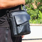 Sacoche Jeep Casual en Cuir Fendu - Backpack dz