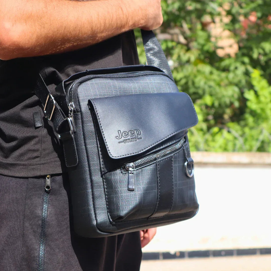 Sacoche Jeep Casual en Cuir Fendu - Backpack dz