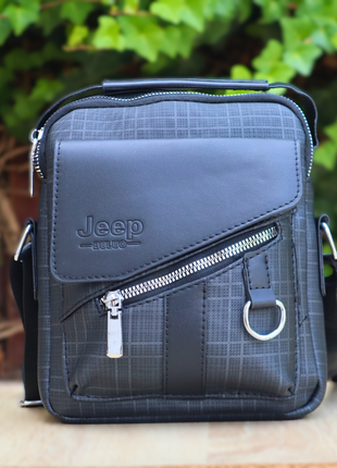 Sacoche Jeep Casual en Cuir Fendu