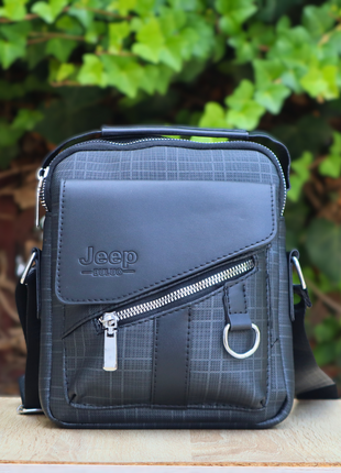 Sacoche Jeep Casual en Cuir Fendu