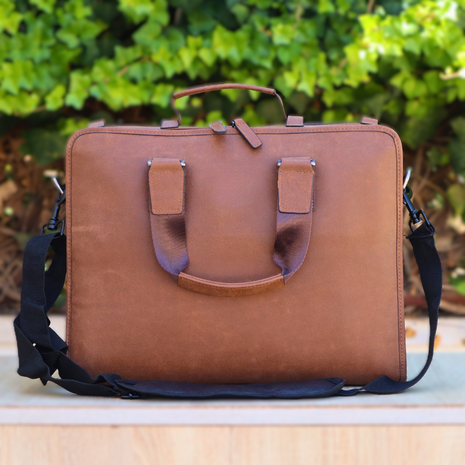 Cartable en Cuir Véritable