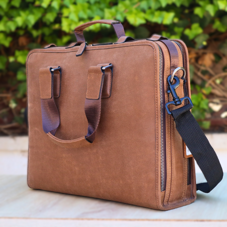Cartable en Cuir Véritable