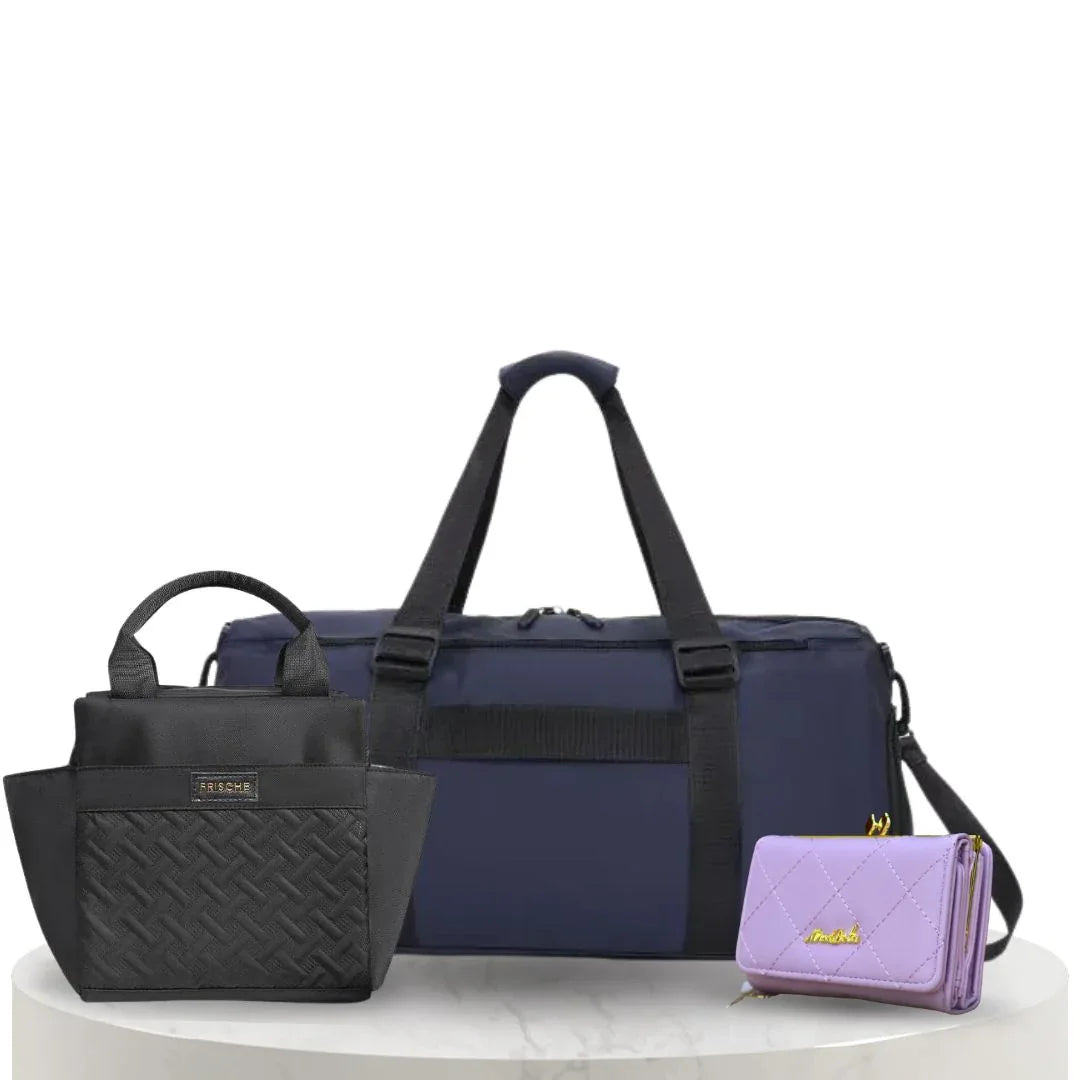 Pack Élégance & Mobilité – Sac de voyage + Sac à main + Portefeuille - Backpack dz