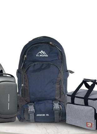 Pack Aventure & Quotidien – Sac à dos 55L + Sling bag + Sac isotherme