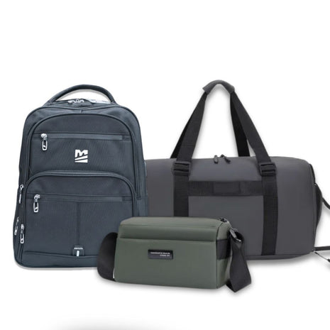 Pack Active Life – Sac à dos + Sac de sport + Sacoche