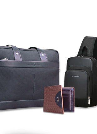 Pack Business Intelligent – Sac ordinateur + Sling bag + Portefeuille