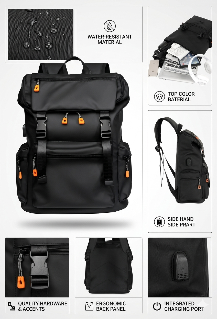 حقيبة ظهر حضرية متعددة الاستخدامات 