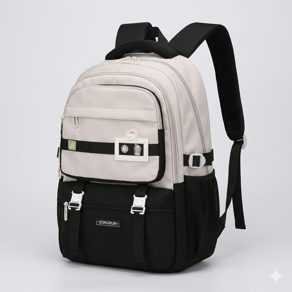 حقيبة ظهر مدرسية عالية الجودة مزودة بجيوب متعددة 