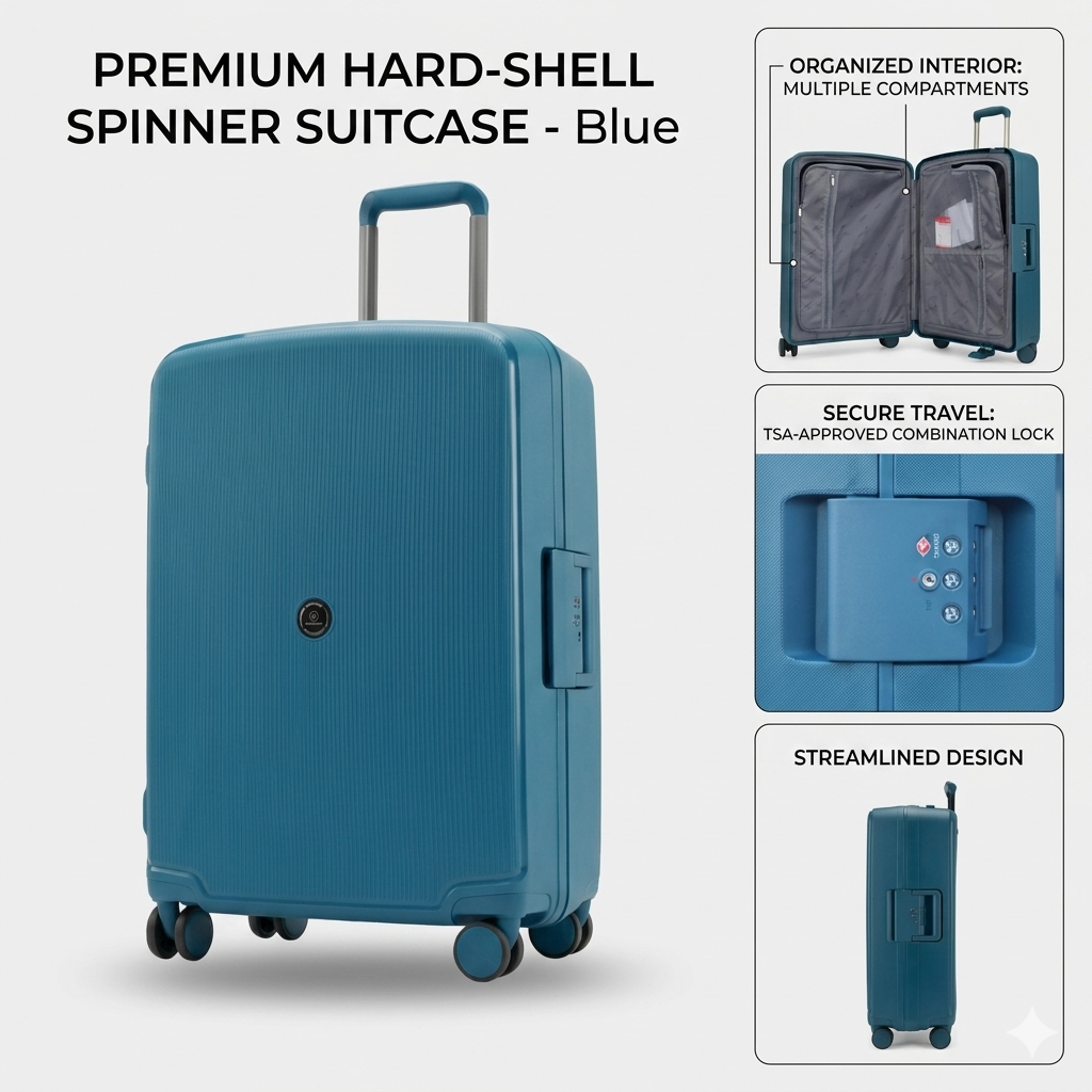 Set de 3 Valises MODS MS-2584 - Sécurité et Confort de Voyage