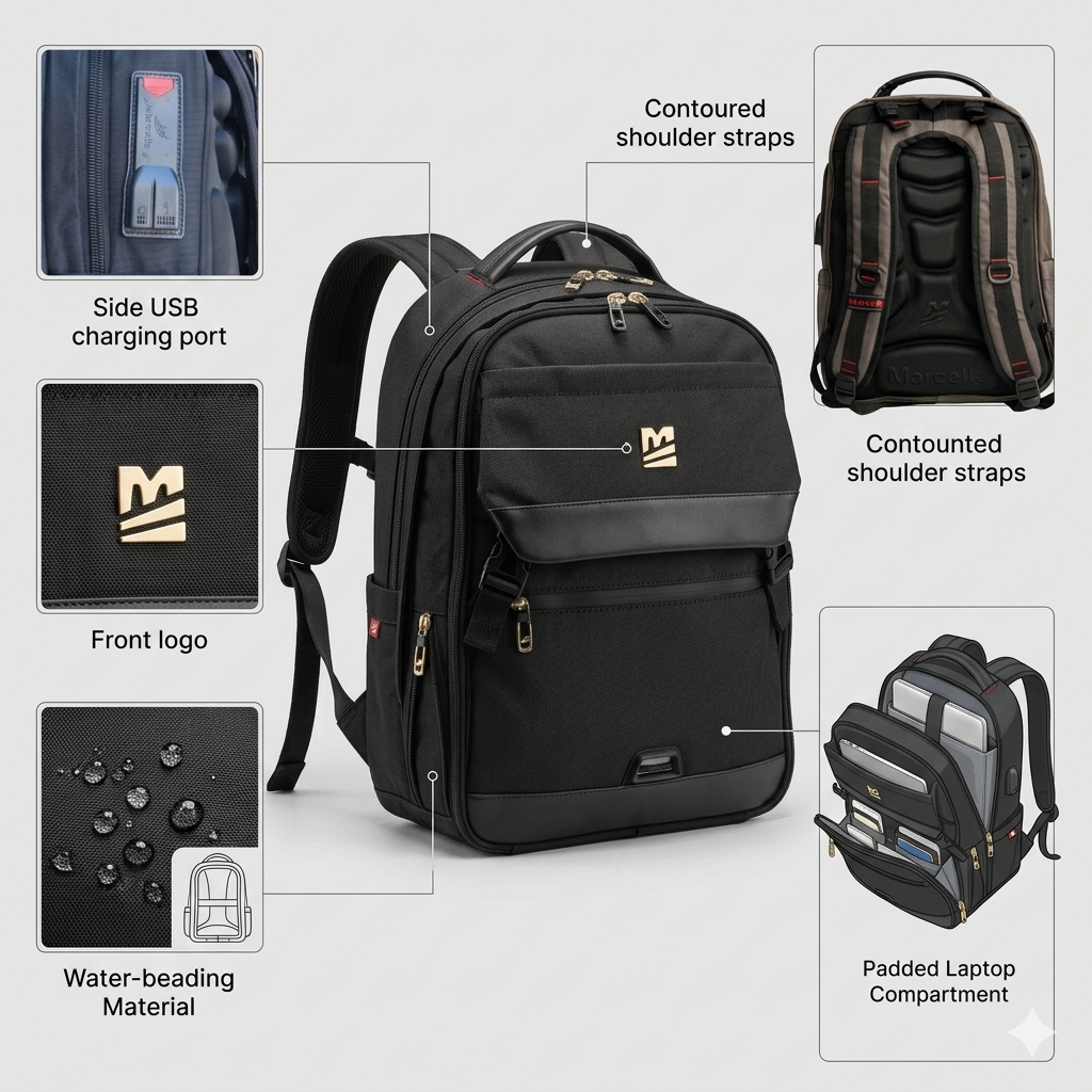 Sac a Dos Marcelo PRO Extensible 17"