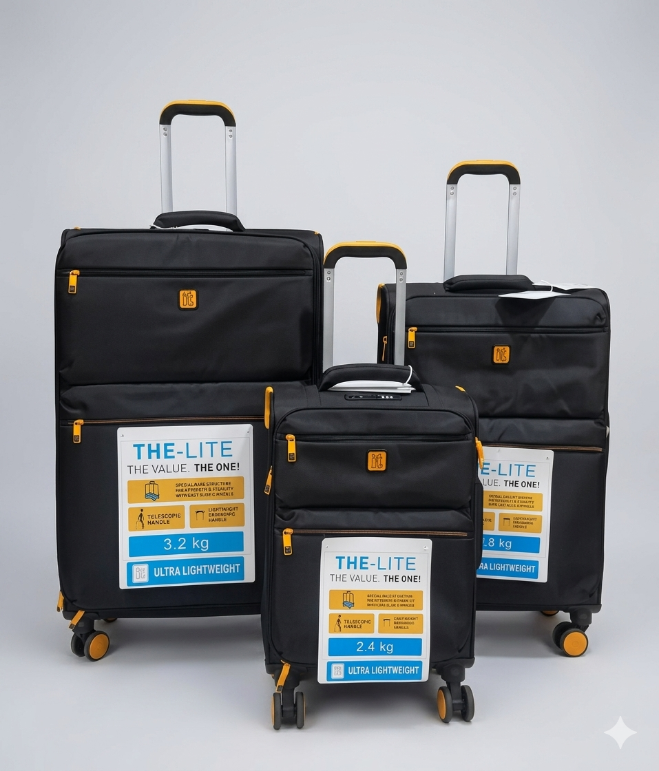 Set de 3 valises IT haute qualité et ultra légères