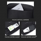 Sac bandoulière homme en liège synthétique