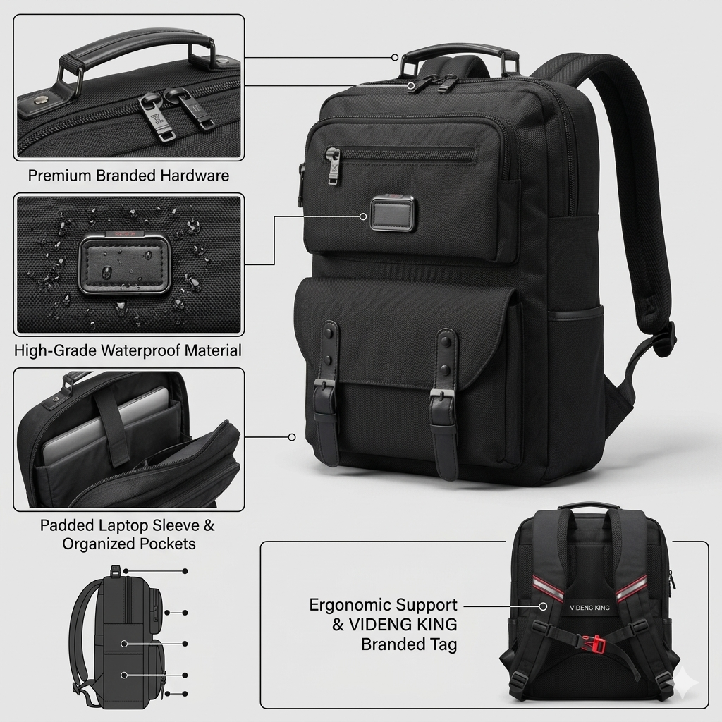 حقيبة ظهر كلاسيكية فاخرة