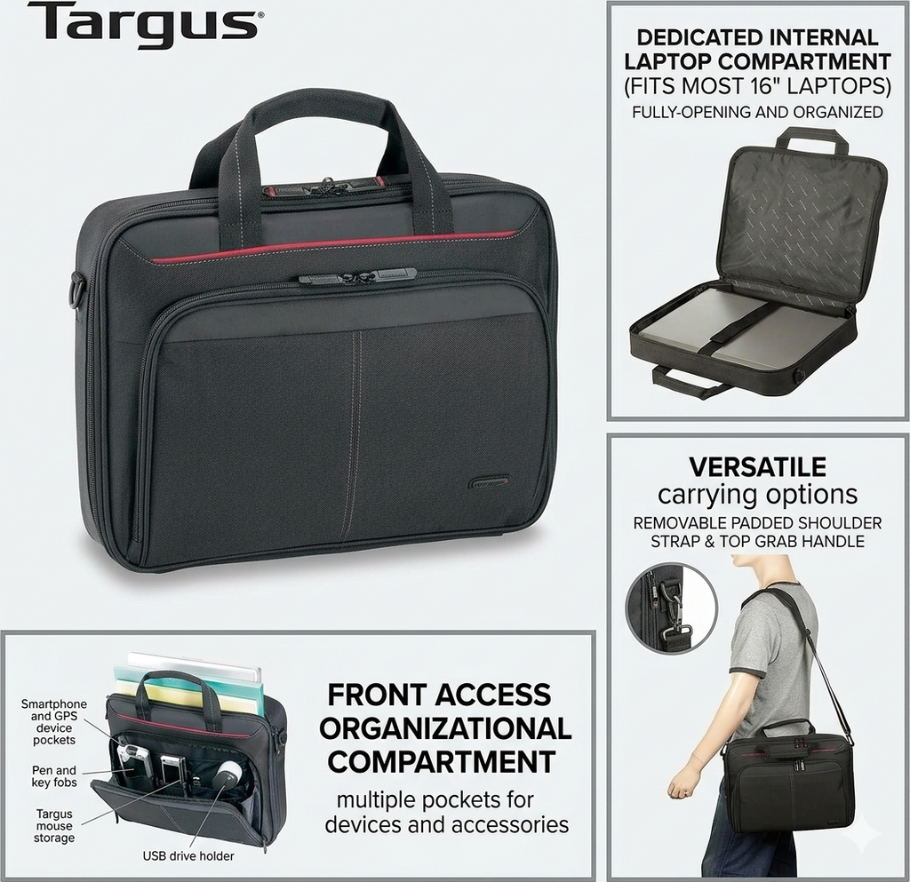 Cartable pour Ordinateur Portable Targus Classic Clamshell 14'