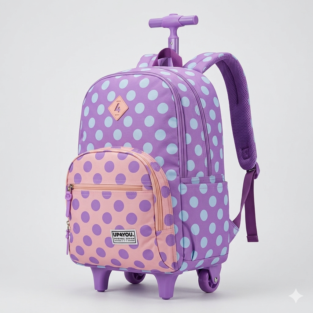 Sac a Dos chariot avec Roulettes scolaire