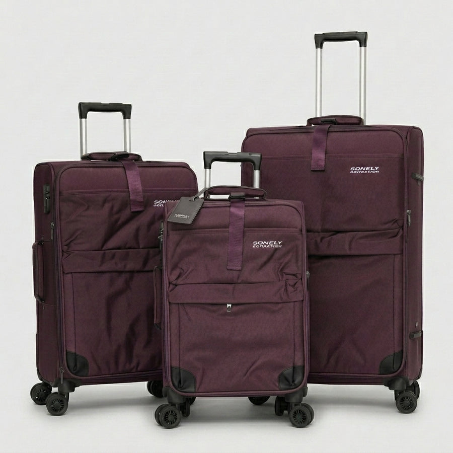 Set de 3 valises en tissu rigide – 45 000 DA les 3