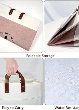 Sac à Linge Pliable en Tissu - Backpack dz