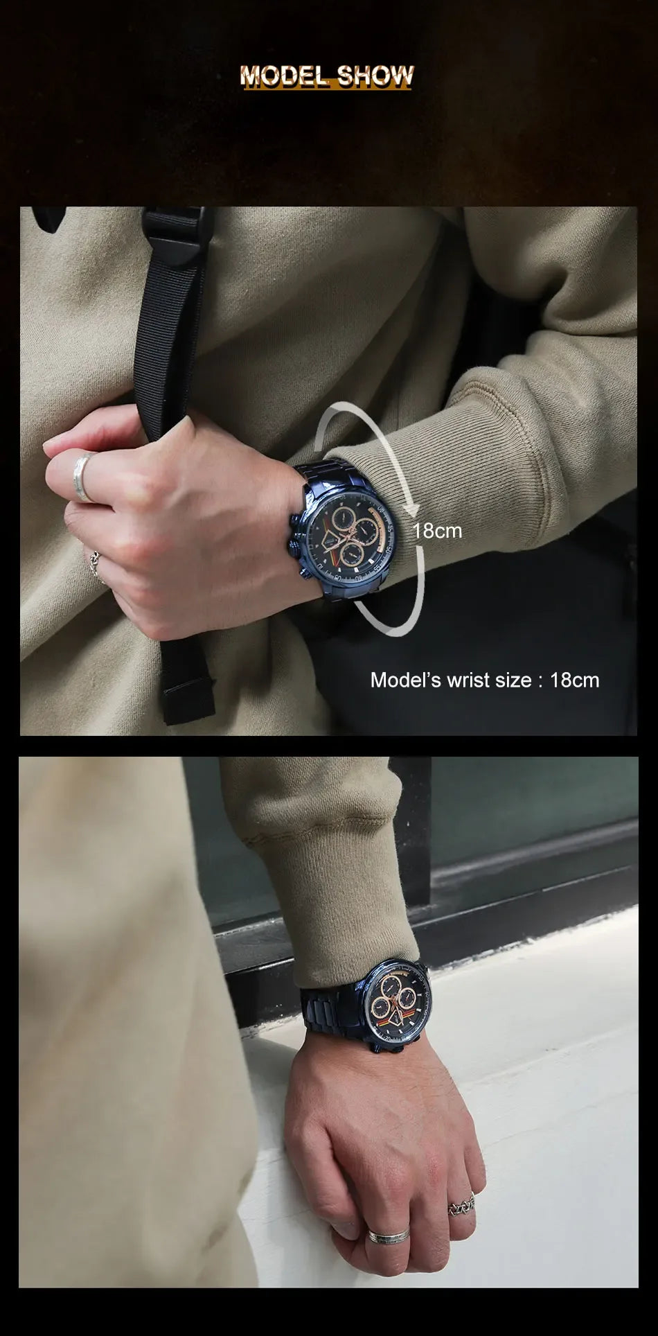 Montre Chronographe NAVIFORCE 9184 Homme - Backpack dz