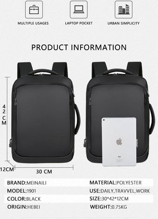 Sac à Dos et Cartable Professionnel 2 en 1 - Backpack dz