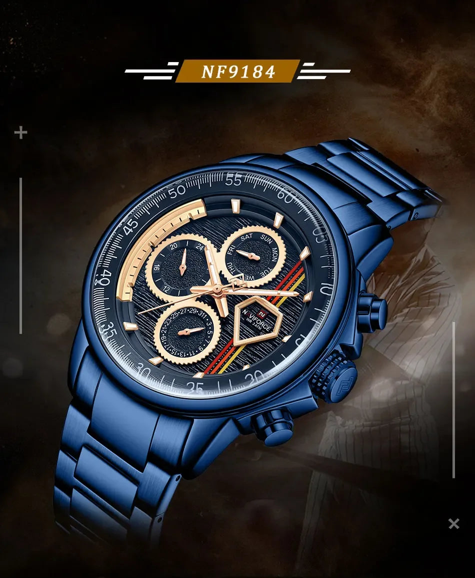 Montre Chronographe NAVIFORCE 9184 Homme - Backpack dz