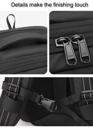 Sac à Dos Cartable Grande Capacité Antivol Compression Sous Vide étanche