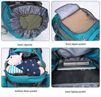Sac à dos léger et imperméable 80 L pour randonnée, camping et voyage