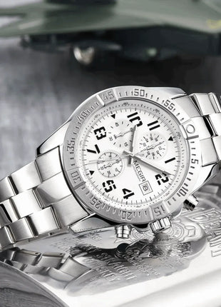 MEGIR Homme – Montre Chronographe Acier, Puissance & Précision au Quotidien - Backpack dz
