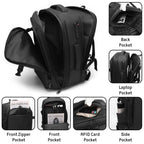 Sac à dos de voyage extensible grande capacité imperméable à compression sous vide anti-vol - Backpack dz