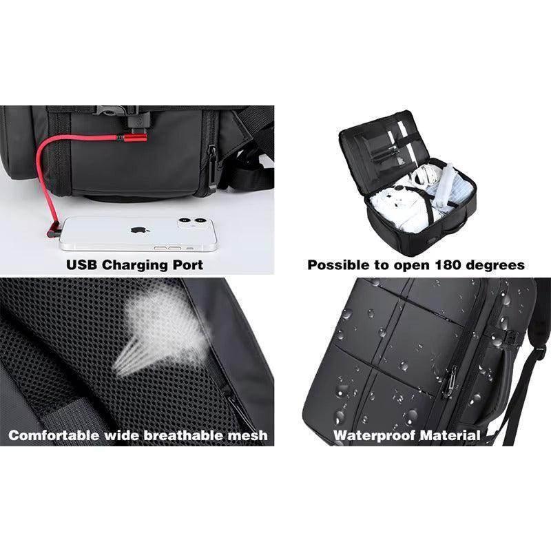 Sac a Dos Cartable avec Compartiment Chaussures 17 Pouces - Backpack dz