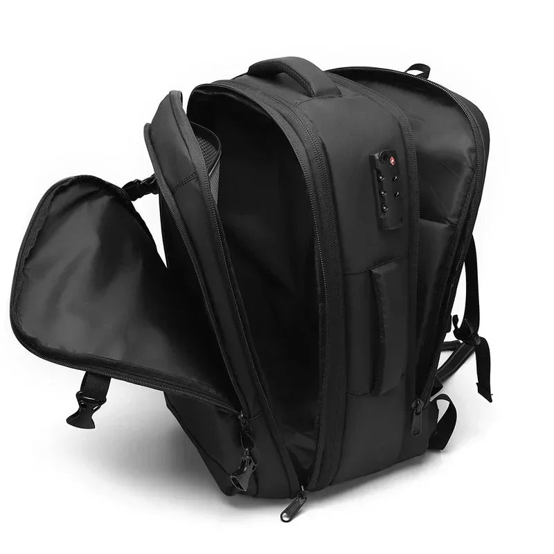 Sac à dos de voyage extensible grande capacité imperméable à compression sous vide anti-vol - Backpack dz