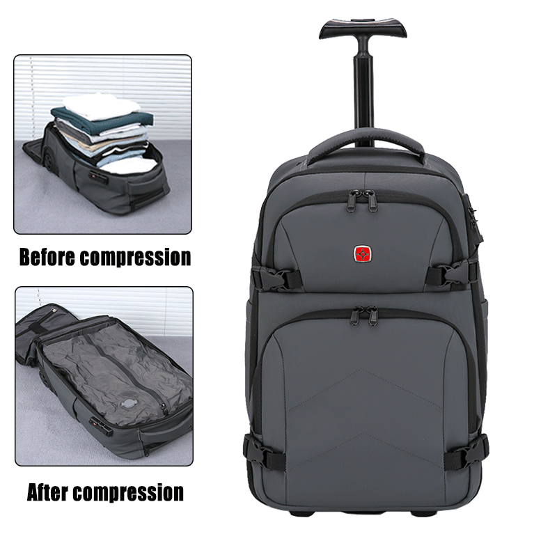 Sac à dos avec roulllettes et compression