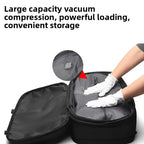 Sac à dos de voyage extensible grande capacité imperméable à compression sous vide anti-vol