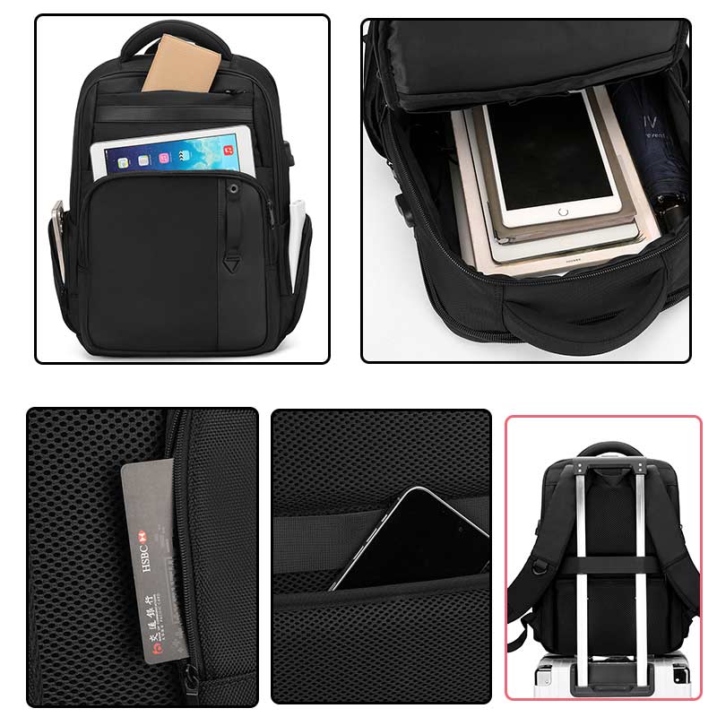 Sac à dos business grande capacité multifonction pour voyage