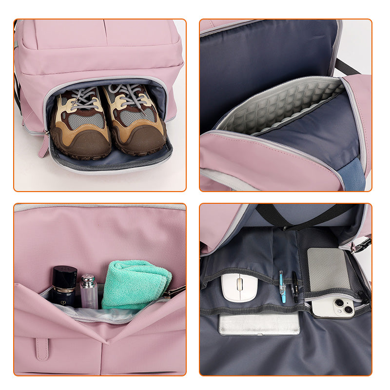 Sac à dos de voyage extensible + Compartiment chaussures