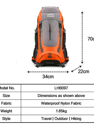 Sac  a Dos Camping, d'alpinisme extérieur de grande capacité