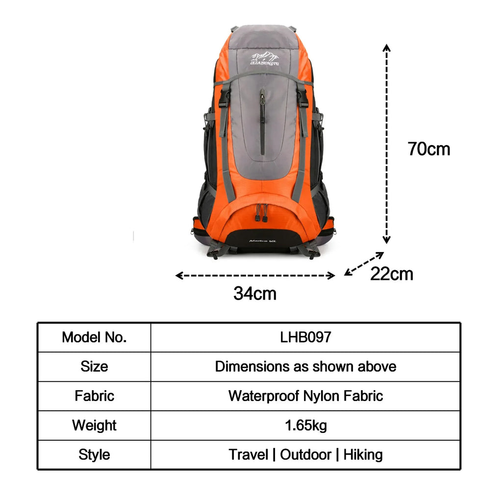 Sac a Dos Camping, d'alpinisme extérieur de grande capacité - Backpack dz