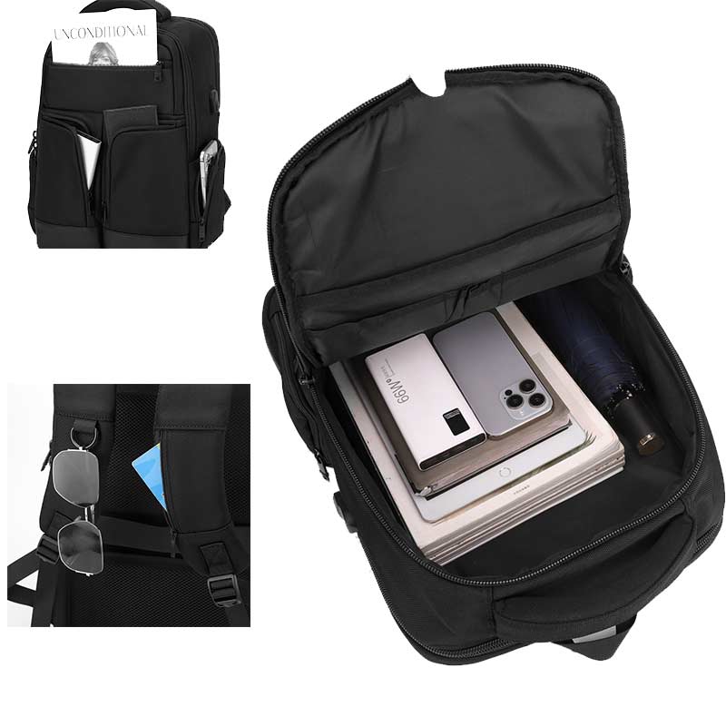 Sac à dos business élégant pour laptop grande capacité avec rangement multicouche