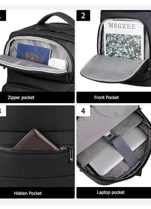 Sac à Dos Cartable Voyage Professionnel Grande Capacité avec Port USB - Backpack dz