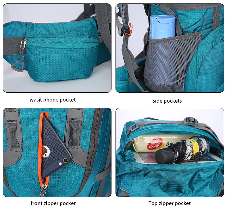 Sac à dos léger et imperméable 80 L pour randonnée, camping et voyage