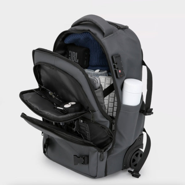 Sac à dos avec roulllettes et compression