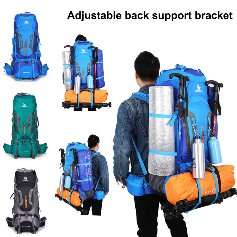 Sac à dos léger et imperméable 80 L pour randonnée, camping et voyage