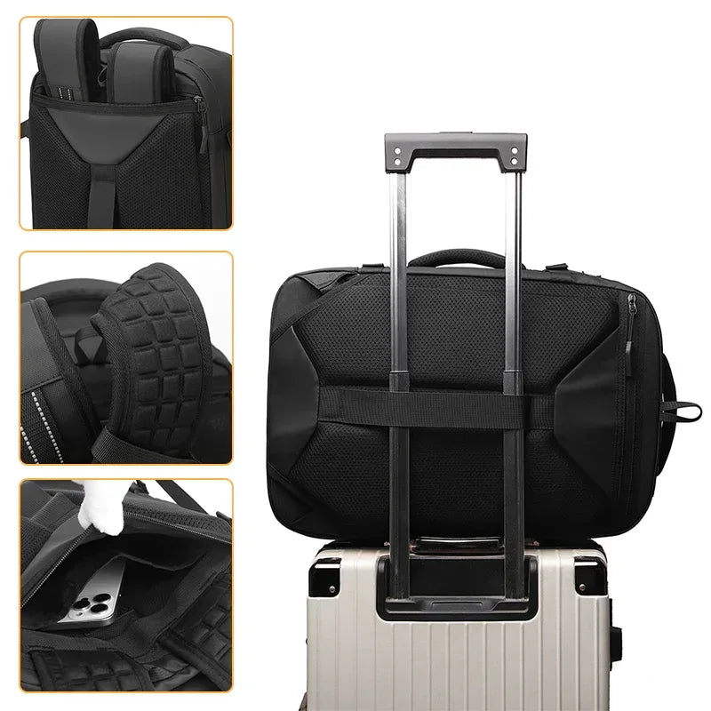 Sac à dos professionnel multifonctionnel extensible avec compression sous vide et anti-vol - Backpack dz