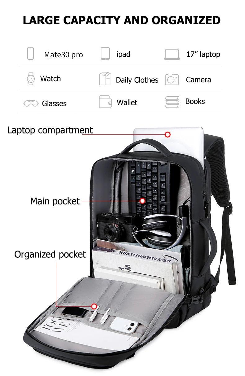 Sac à Dos Professionnel Grande Capacité avec Port USB - Backpack dz