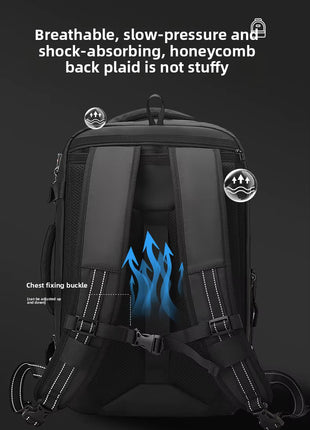 Sac à Dos Cartable Grande Capacité Antivol Compression Sous Vide étanche