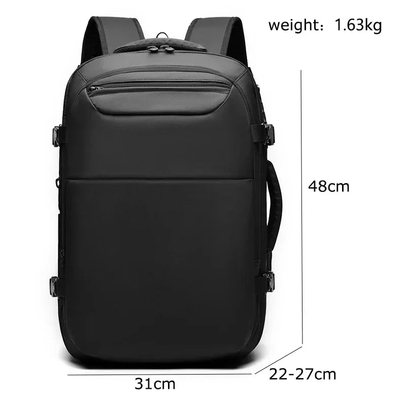 Sac à dos professionnel multifonctionnel extensible avec compression sous vide et anti-vol - Backpack dz