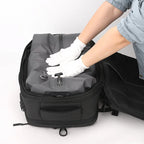 Sac à dos professionnel multifonctionnel extensible avec compression sous vide et anti-vol