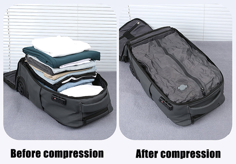 Sac a dos trolley et compression