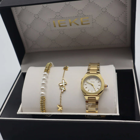 Coffret Cadeau IEKE Eliska – Doré Sublime & Détails Perlés