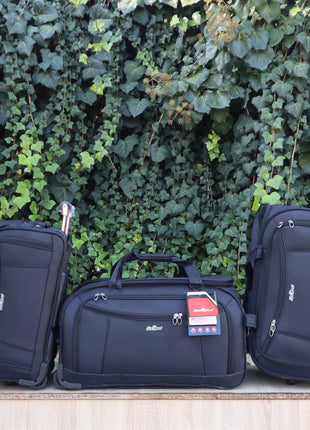 Pack de 3 pieces cabas-chariot avec poche antivol